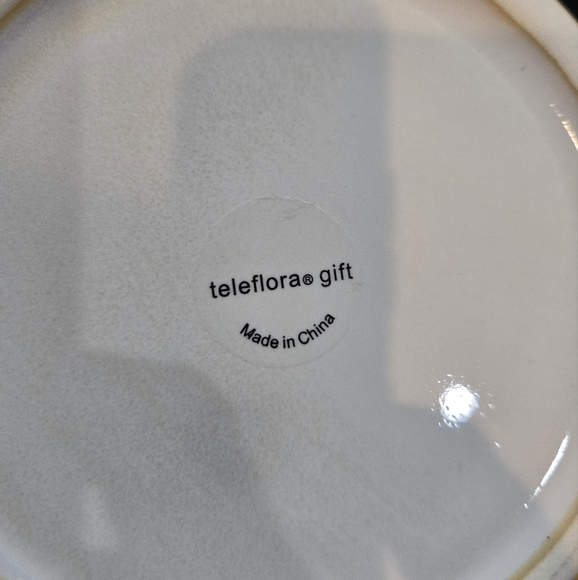 Small Teleflora Glazed Earthware Flower Pitcher - Picture 3 of 4